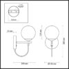 b322217218a5336aa16232c04391f819 5212/1W MODERNI LN26 175 черный, золотой Бра с выкл. E27 60W 220V RANDI