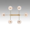 8113/6 MODERNI LN25 000 латунь/белый, металл/стекло Люстра потолочная E27 6*60W 220V CORNE