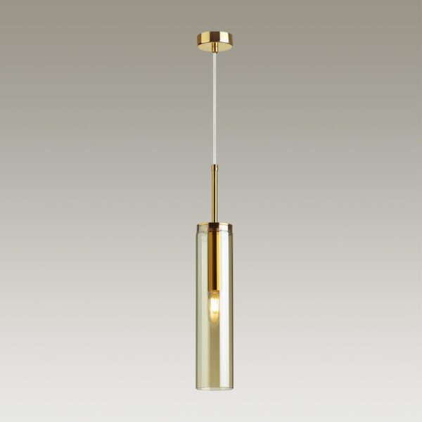 4693/1 PENDANT ODL20 000 золотой/янтарный Подвес E14 1*40W KLUM