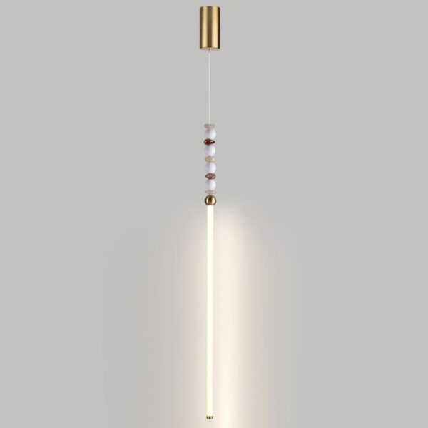 b53e727645cd8b3630a53a7d0f19df88 6640/12L HIGHTECH ODL25 227 Подвесной светильник бронзов/белый/металл/акрил/агат IP20 LED 12W 3500K 220V MONELLA