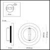 b7e47cf7961e2f1433e5067725a5b378 6625/5WL HIGHTECH ODL24 177 Настенный светильник бежевый/металл/камень (травертин) IP20 LED 6W 3000K 220V TRAVERTINO