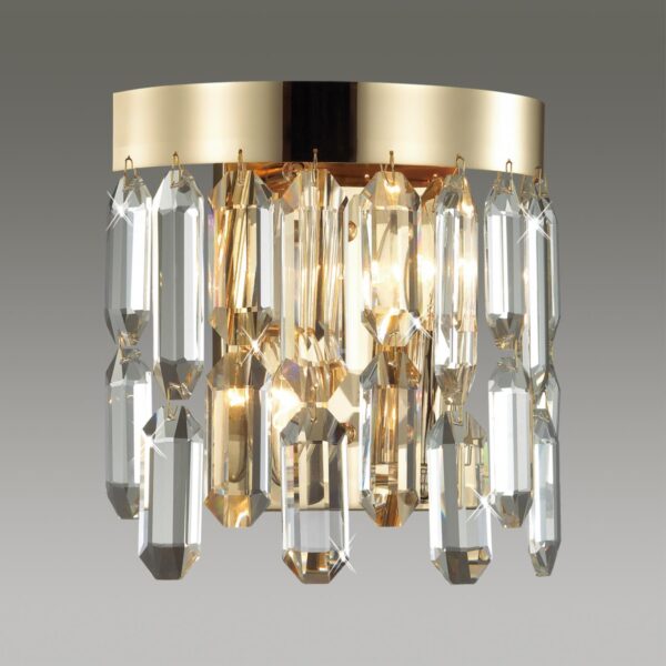 b8106c00406be7cd2c6960b2fbab191f 4986/2W HALL ODL22 631 золотой/хрусталь Бра E14 2*40W DAKISA