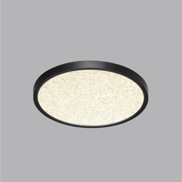 7662/24L MITRA LED SN 555 Светильник пластик/белый/черный LED 24Вт 3000/4000K D300 IP40 OMEGA BLACK