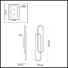 b960f4285371466663b678a736d4f833 5610/37WL LEDIO LN26 449 черный Настенный светильник LED 37W 4000К 220V CLIPE