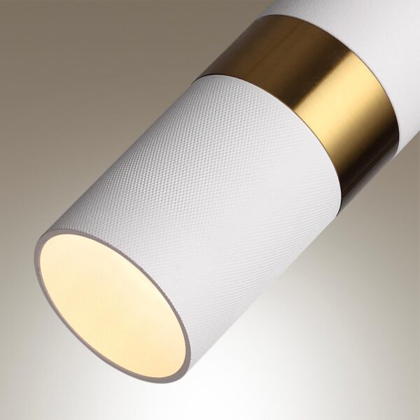 4355/1 HIGHTECH ODL23 329 белый/золотистый/металл Подвесной св-к IP20 LED GU10 10W BULLET