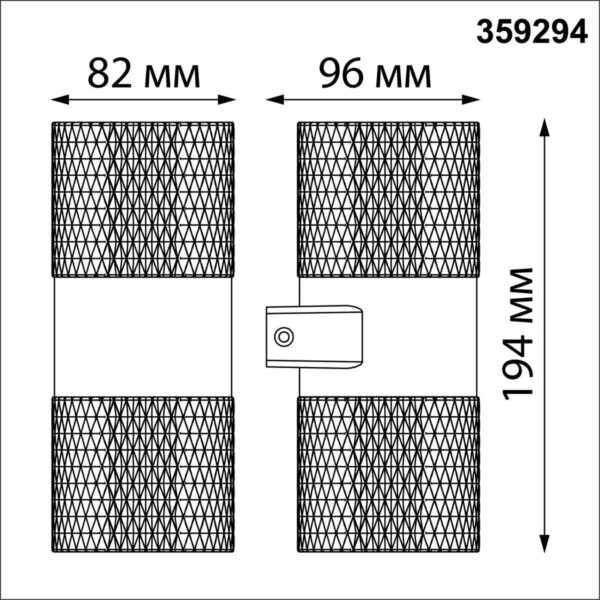 bb66f8aa7e26fd87e42de08325513520 359294 STREET NT24 000 черный Светильник ландшафтный настенный IP65 LED 14W 4000K 175-265V ESTIMA