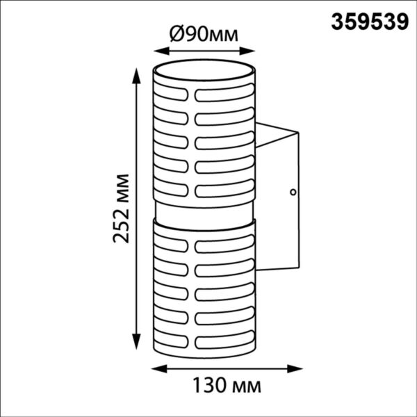 bc0f6fbd27e12aad30c6cb90fafa4d42 359539 STREET NT25 000 коричневый Светильник ландшафтный настенный IP65 LED 2*5W 3000К 100-240V NETZ