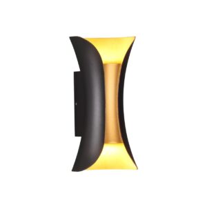 bc1db1111e742995a62c7fee192b69b1 3886/6BG HIGHTECH ODL20 501 черн/золот/металл Настен.светильник LED 4000K 120° 6W 220V IP54 KRISTA