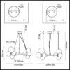 bc76e9e163233620bbab7329ea91075c 4818/11 MODERN ODL21 535 черный/прозрачный Люстра G9 11*40W TOVI