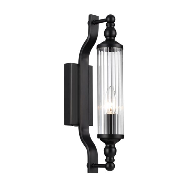 bd0821fa1a4ffd92f19da73fd429363c 4941/1W DROPS ODL22 507 черный/прозрачный/стекло Настенный светильник с выкл. E14 1*40W IP44 TOLERO