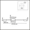 8344/12C COMFI LN26 251 черный, металл Люстра GX53 LED 12*7W 220V TORINA