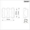 358567 STREET NT21 374 темно-серый Ландшафтный настенный светильник IP54 LED 4000K 6W 85-265V CALLE