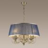 bebad6b0b5fda2100386c4970a339cde 3921/4 CLASSIC ODL18 648 бронза/ткань/стекло Люстра IP20 E14 4*40W 220V NIAGARA