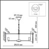 6594/8 MODERNI LN26 204 хром/тонированное стекло, металл/стекло Люстра подвесная E14 8*40W 220V DANDY