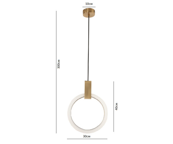 bk00019115 08430-30,20 Подвес Азалия бронза Led 15W