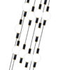 bk00022425 07637-18A,19(01) Люстра каскадная димм.Луена черн
