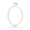 c0159edf72f61494fe71c66aeece16f4 7661/32L MITRA LED SN 555 Светильник пластик/белый LED 32Вт 3000/4000K D400 IP40 OMEGA WHITE