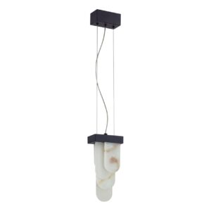 c09ce5b74ae0da76e6ebdf7fca6cdd66 5438/12L HIGHTECH ODL_EX25 081 черный/металл/ смола под алебастр /акрил Подвес LED 12W 3000K 1489Лм FOROS