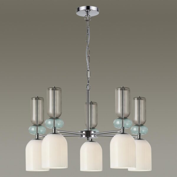 c0fe96fa9e0473bdf4ef3cbbb92ebddc 5235/5 MODERNI LN26 151 хром Люстра E27 5*40W 220V GILLIAN