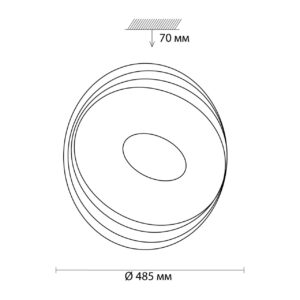 c58ffe2d7a1be59ccce451290a860929 3027/EL SN 000 Светильник пластик LED 72Вт 3000-6500K D485 IP43 пульт ДУ/RGB/LampSmart SEKA