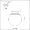 c5a8b5d98ab112882314ab368ef42ae8 4247/1C HIGHTECH ODL21 505 золотист/металл/белый/акрил Потолочный светильник IP44 E27 LED max 5W BOSCO