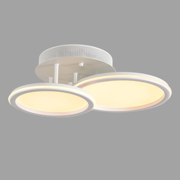 c69fdae5f503cfcfa83db81d9c1eb053 8380/45CL LEDIO LN26 000 белый, металл/акрил Умная люстра потолочная с ПДУ и голосовым управлением LED 45W 3000-6500К 220V ALIS SMART