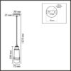 c8273b13322015054b7e1e24a81a7ba2 8361/1A MODERNI LN26 523 золото/черный металл/керамика Подвес E27 60W 220V LILO