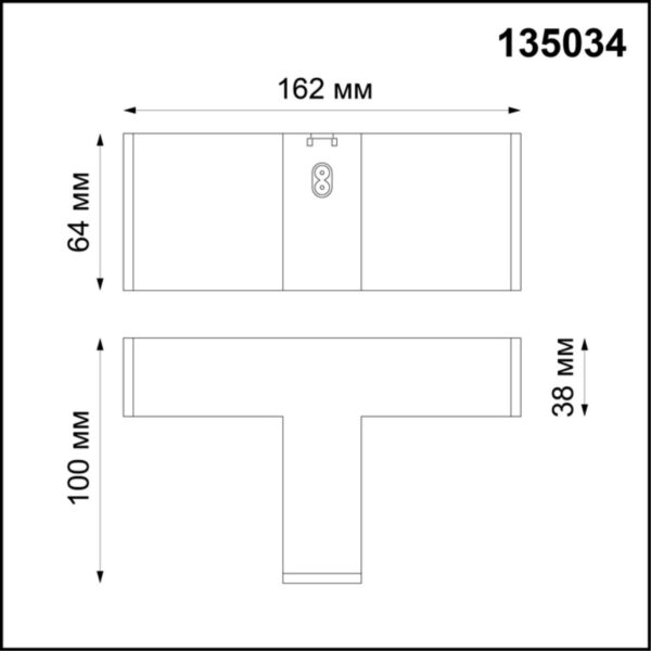 cc89328fccc8b625bac69a5ed305f03a 135034 OVER NT19 143 черный Соединитель - Т IP20 24V RATIO