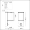 cdcc8f05832bacaabc64b373c8501c36 4390/1W HIGHTECH ODL23 000 черный/металл/пвх стойкий к УФ излучению Настенный светильник с датчиком движения IP44 LED GU10 14W MOTTO