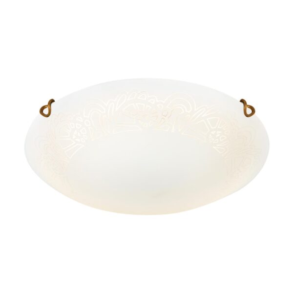 7602/BL SNOK SN 000 Светильник стекло/белое/золото LED 24Вт 4000K D300 IP20 AMMONITE