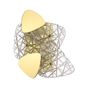 ce2bb370ba0457bdaa8760da24d39651 6582/2W NEOCLASSI LN26 196 золотой/прозрачный, золотой металл/стекло, металл Настенный светильник E14 2*40W 220V QUEENY