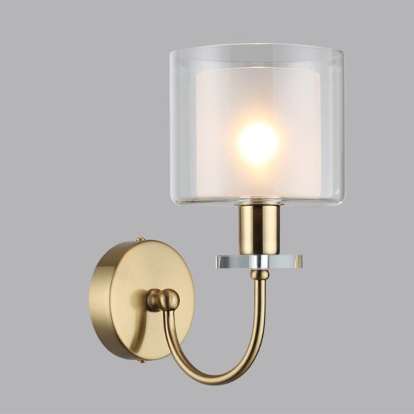 cf3603938800f762b6fee2c83f34817e 5088/1W CLASSIC ODL25 635 античная бронза/стекло Бра E14 1*40W SAGA