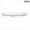 cf37a17e72ebeb7e54b959bdc00545df 359602 OVER NT25 000 белый Светильник линейный светодиод. с переключ. цв. температуры IP20 LED 20W 220-240V 3000К4000К6000К FATTO