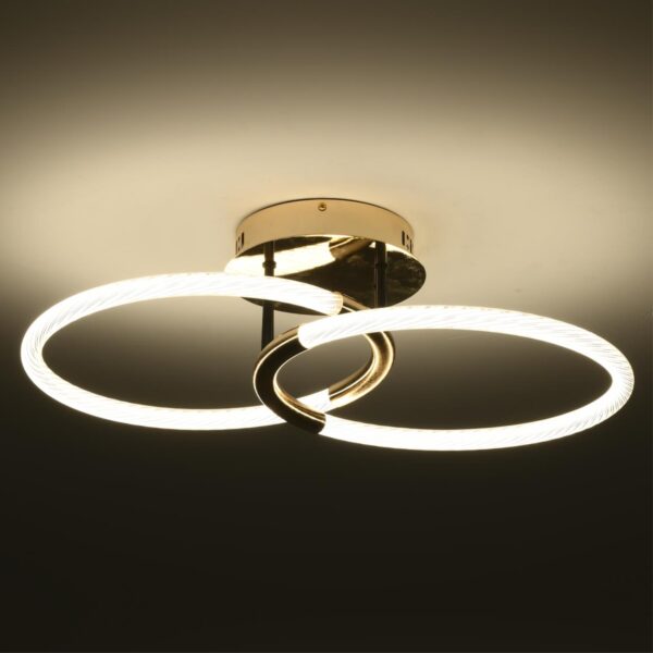 d069c4bdcd90312e9c69815327caddd7 6545/61CL LEDIO LN23 000 золотой, черный Люстра потолочнаяс ПДУ LED 33W 3000-6000K 220V LARA