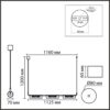 8258/6 SUSPENTIONI LN26 286 серебро/прозрачный, металл/стекло Подвес G9 6*20W 220V TORONTO