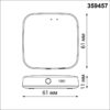 d1754997204f9251101eecae3ae9f37a 359457 GATE NT24 097 белый Интеллектуальный Bluetooth-шлюз Tuya Smart Life для умного дома 2,4ГГц IP20 EASY