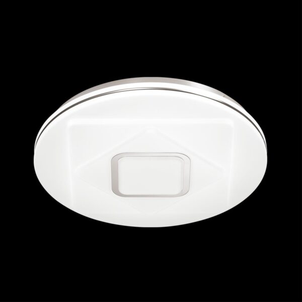 d1a4c3c6113e1d23dc1e730627095eab 3037/DL COLOR SN 000 Светильник пластик/белый/хром LED 48Вт 3000-6500K D380 IP43 пульт ДУ/RGB/LampSmart COVA