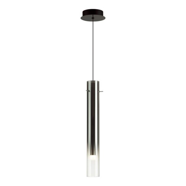 5061/5L PENDANT ODL24 383 черный/темн.хром/металл/стекло Подвес LED 4W 3000K SHINY