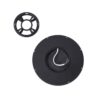 7662/18L MITRA LED SN 555 Светильник пластик/белый/черный LED 18Вт 3000/4000K D230 IP40 OMEGA BLACK