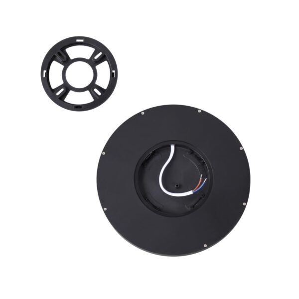 7662/18L MITRA LED SN 555 Светильник пластик/белый/черный LED 18Вт 3000/4000K D230 IP40 OMEGA BLACK