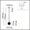 d39293e3fe06349574bb2cfc0658f194 8080/1A LEDIO LN25 000 золото/прозрачный, металл/акрил Подвесной светильник LED 3W 4000K 220V TRINO
