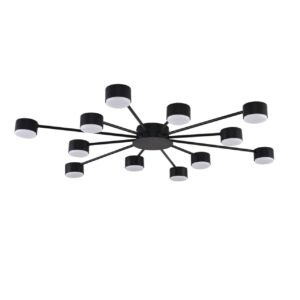 d4418392998c357eee600ad4549db9a7 8344/12C COMFI LN26 251 черный, металл Люстра GX53 LED 12*7W 220V TORINA