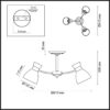 d4491349fdb28efdef81d03cc279e65e 4534/3C COMFI LN26 112 черный Люстра потолочная E27 3*60W 220V WILMA