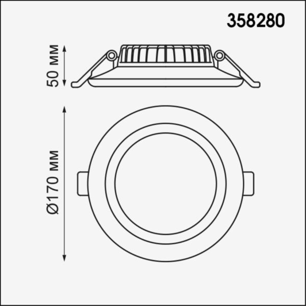 d5141717e966d1f720bd6dbe2b4ea48d 358280 SPOT NT19 495 белый Встраиваемый светильник IP20 LED 4000K 22W 85-265V JOIA