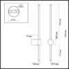 d5c22faa0bffe6eb986e70e5bf01a7fc 5677/8WL LEDIO LN26 440 чёрный Настенный светильник LED 9W 3000K 220V BRAM