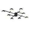 d5f8b06a206144f554a94634d7839515 8186/8C COMFI LN26 247 черный, металл Люстра потолочная LED GX53 8*7W 220V DABRA
