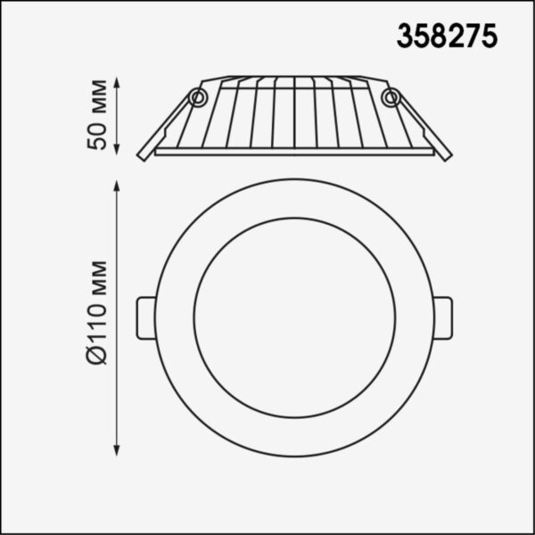 d5fbce2afa2409125762941f5f3bf597 358275 SPOT NT19 494 белый Встраиваемый светильник IP20 LED 4000K 8W 100-240V GESSO