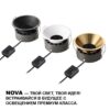 d6050d5e476a1687fd736ae9ef2c816a 359856 WIR NT25 506 бронза Светильник встраиваемый с переключателем цв. температуры IP20 LED 18W 220-240V 2700К3200К4000К NOVA