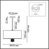 d6f3332a9199098b18a1e09ea1ba46a5 8108/5C MODERNI LN26 182 латунь титаниум/серый, металл/текстиль/стекло Люстра потолочная E14 5*40W 220V DAMONA