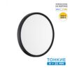 7660/24L MITRA LED SN 554 Светильник пластик/белый/черный LED 24Вт 3000/4000K D300 IP40 ALFA BLACK